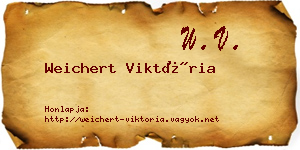 Weichert Viktória névjegykártya